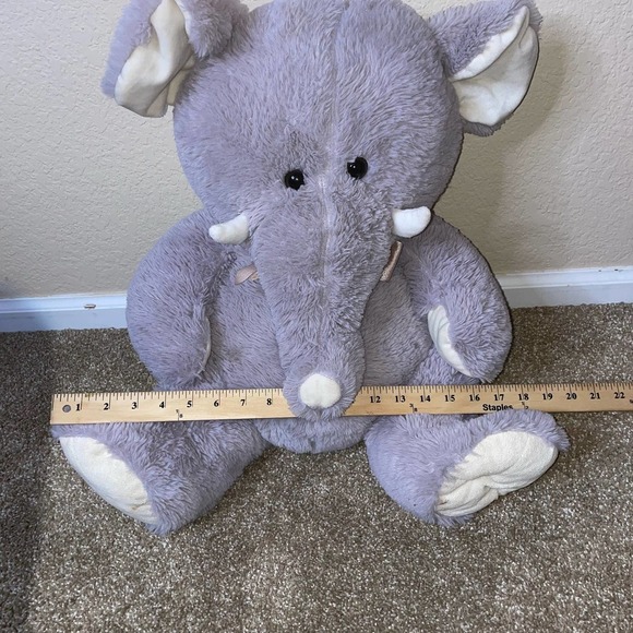 Best Made Toys stuffed elephant tusk gray white-large stuffy ant eater Push - Picture 4 of 8